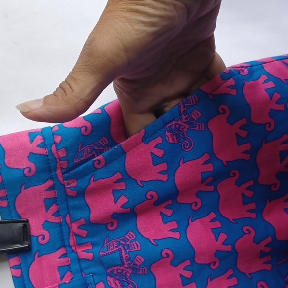 Tracy Negoshian elephant print shorts, Sz 10 - Picture 3 of 10